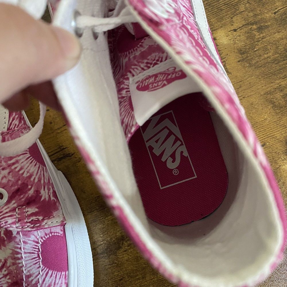 Vans SK8-Hi Tapered Heart Print Sneakers Pink Size M10 W11.5 SB7 - Picture 7 of 8